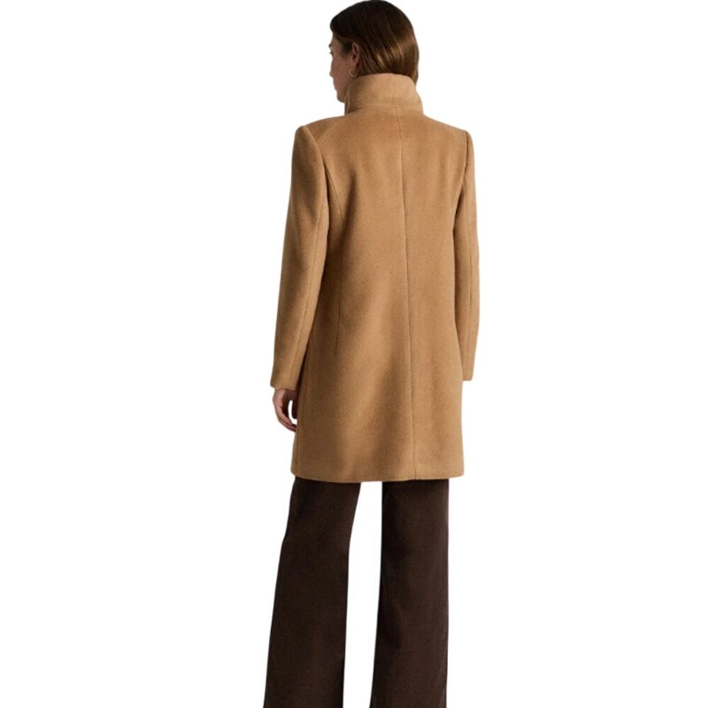 NWOT Quince Women's XL Mod Italian Wool Cashmere Cocoon Coat Caramel Tan 5136 - Picture 3 of 10